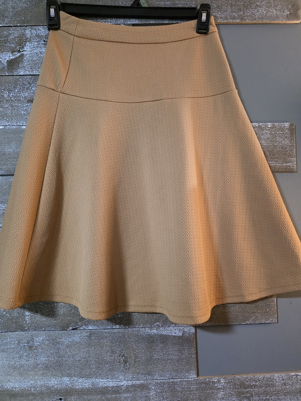 Chi Chi London Textured Camel Circle Skirt